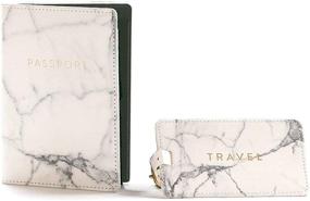 img 4 attached to 👜 Паспортная обложка Eccolo Marble: стильный и практичный предмет необходимый в путешествии