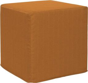 img 4 attached to Stylish and Sturdy Howard Elliott No Tip Block Ottoman: Sterling Canyon Edition