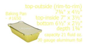 img 3 attached to Одноразовая форма KitchenDance Pound, цветная 1650