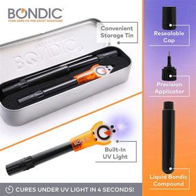 img 2 attached to 🔧 Bondic LED UV Liquid Plastic Welder Starter Kit: Quick Curing Adhesive Repair for Home, Garage, Outdoors, etc. - Complete with LED Light & Liquid Cartridge in a Tin Case