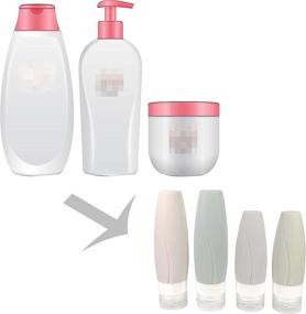 img 2 attached to Silicone Bottles Toiletries Approved Containers