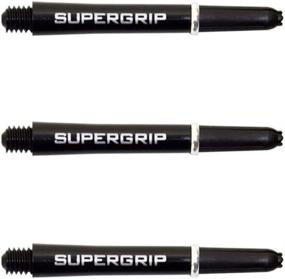 img 1 attached to Enhance Your Dart Game with Art Attack Harrows Supergrip Tweenie Dart Shafts, Polycarbonate Stems, Machined Rings - Black & Silver (3 Sets)