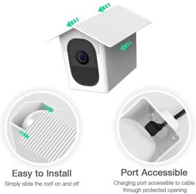 img 2 attached to 🏠 Arlo Pro, Arlo Pro 2 - All-Weather Birdhouse: Ultimate Protective Case for Indoor and Outdoor Use (White, 1-Pack)