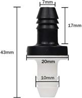 high-quality 4 pcs 10mm 3/8 inches inline abs one way water non return check valve - ideal for fuel, gas, liquid, and air logo