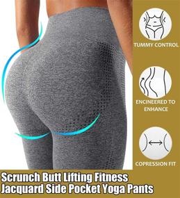 img 2 attached to Ultimate Oudisen Seamless Workout Leggings: High 💪 Waist, Tummy Control & Butt Lift Compression for Women