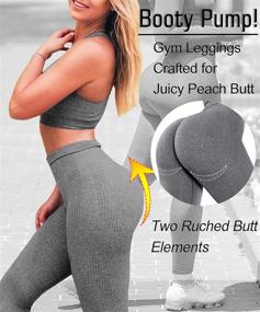 img 1 attached to Ultimate Oudisen Seamless Workout Leggings: High 💪 Waist, Tummy Control & Butt Lift Compression for Women