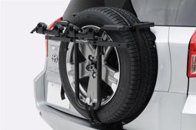 img 1 attached to 🚲 Hollywood Racks Bolt-On Spare Tire Rack, Black, 2 Bike: Secure and Stylish Bike Carrier for Spare Tires