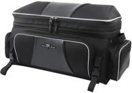 🎒 nelson rigg nr-300 route 1 traveler tour trunk bag for harley davidson ultra, indian roadmaster, and honda gold wing - black logo