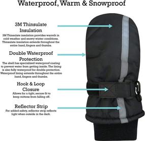 img 3 attached to Оставайтесь теплой и стильной с аксессуарами для девочек NIce Caps Thinsulate Waterproof Reflector в холодную погоду