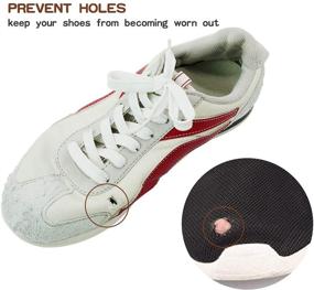 img 3 attached to Premium Azobur Sneaker Hole Repair Kit: Effective Shoe Heel Wear Hole Prevention Patches - Includes 2 Pairs (One Big & One Small)