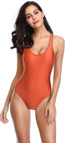 img 3 attached to 👙 MARINAVIDA Women's One Piece Swimsuit – Chic Bathing Suit for Women's Swimwear & Cover Ups