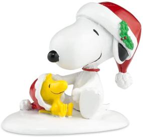 img 1 attached to 🐾 Department 56 Peanuts Village Snoopy and Woodstock Happy Holidays Accessory Figurine