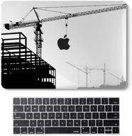 building crane design: 13 inch macbook pro case (2020-2017) a2289 a2251 a1989 a1706 a1708 a2159 - hard case shell & keyboard cover logo