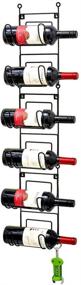 img 3 attached to 📚 EZOWare Multipurpose 6-Level Wall-Mounted Shelf Rack for Towels and Wine Bottles - Detachable Organizer Shelves