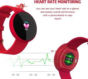 img 2 attached to 🌊 LB LIEBIG Women's Smart Watch: Waterproof Fitness Tracker with Heart Rate Monitor - Android & iPhone Compatible