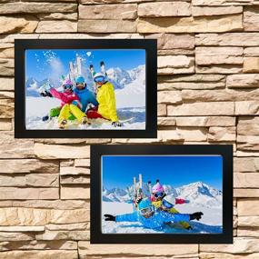 img 1 attached to 🖼️ Tasse Verre 8x12 Picture Frames (2-Pack) - High Definition Glass Front Cover - Displays 8x12 Picture Frame- Vertical or Horizontal - Ready to Hang - 8x12 Frame Poster