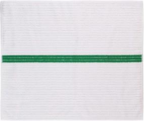 img 1 attached to 🧼 UTowels Premium 24-Pack White/Green Stripe Bar Mop Microfiber Towels - Ideal for Home, Kitchen, and Restaurant Cleaning (14inx18in)