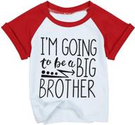 short sleeve baby boys big brother t-shirt: sibling shirt for new siblings logo