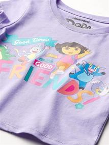 img 1 attached to Dora Explorer Toddler T Shirt Lavender