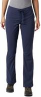 👖 columbia women's anytime outdoor boot cut pant: stylish comfort for your adventure logo