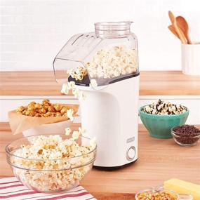 img 3 attached to 🍿 DASH DAPP150V2WH04 Hot Air Popcorn Popper Maker with Measuring Cup To Portion popping Corn Kernels + Melt Butter, Large 16-Cup Capacity - White