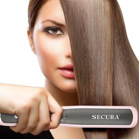 img 2 attached to 🔥 Secura Hair Straightener Comb: PTC Ceramic Heating with 6-level Temperature Control for Effortless Hair Straightening