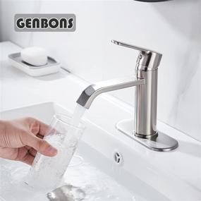 img 2 attached to 🚰 GENBONS Brushed Waterfall Lavatory Bathroom Brush
