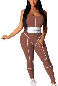 img 2 attached to 👗 Stylish and Alluring: Mrskoala Women's Jumpsuit Bodycon Clubwear for Trendy Women's Clothing