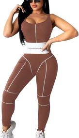 img 4 attached to 👗 Stylish and Alluring: Mrskoala Women's Jumpsuit Bodycon Clubwear for Trendy Women's Clothing