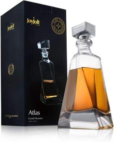 img 1 attached to 🥃 Lead-Free Whiskey Decanter: Atlas Non-Lead Glass Container