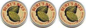 img 4 attached to 🍋 Натуральный уход за кожей рук: Восстанавливающий крем для кутикулы Burt's Bees с лимонным маслом - 100% натуральный, 0,6 унции (пачка из 3 штук)