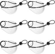clear ventilated eye shields for eye protection: transparent plastic covers with breathable design - prevent sand and small gravel - eye care supplies for men and women (pack of 6) logo