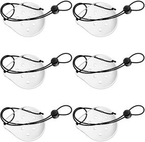 img 4 attached to Clear Ventilated Eye Shields for Eye Protection: Transparent Plastic Covers with Breathable Design - Prevent Sand and Small Gravel - Eye Care Supplies for Men and Women (Pack of 6)