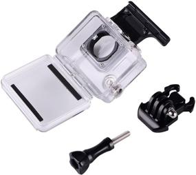 img 1 attached to 📷 Waterproof Case for GoPro Hero 4, Hero 3+, Hero3 - Protective Housing for Underwater Use up to 147ft (45m) by Suptig