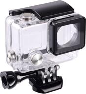 📷 waterproof case for gopro hero 4, hero 3+, hero3 - protective housing for underwater use up to 147ft (45m) by suptig logo