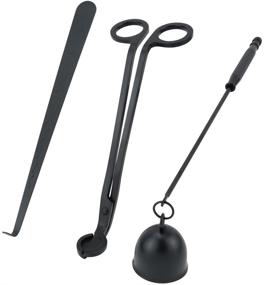 img 4 attached to 🕯️ Enhance Your Candle Experience with Viscacha 3-in-1 Candle Accessory Set - Wick Trimmer, Wick Dipper, Snuffer Extinguisher - Ideal Candle Gift Set for Lovers (Black)