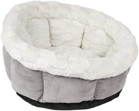 img 3 attached to 🐾 BVAGSS Luxury Cat Bed: Cozy and Soft Dog Basket for Small-Medium Dogs with Non-Slip Bottom - Machine Washable (MW001)