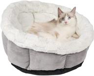 🐾 bvagss luxury cat bed: cozy and soft dog basket for small-medium dogs with non-slip bottom - machine washable (mw001) logo