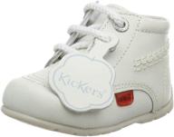 👢 stylish and snug: kickers baby-boy's bootie ankle boot for maximum comfort logo