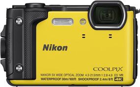 img 4 attached to 📷 Водонепроницаемая подводная цифровая камера Nikon W300 с ЖК-экраном, 3 дюйма, желтая (модель 26525)