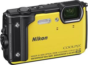 img 1 attached to 📷 Водонепроницаемая подводная цифровая камера Nikon W300 с ЖК-экраном, 3 дюйма, желтая (модель 26525)