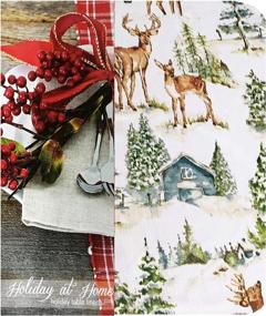 img 2 attached to 🎄 Evergreen Christmas Holiday Tablecloth by Newbridge