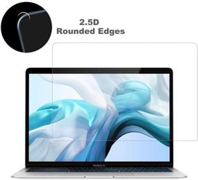 img 2 attached to 💻 FORITO Tempered Glass Screen Protector for 2020-2018 MacBook Air 13 Inch /2020-2016 MacBook Pro 13 Inch + Bonus Large Keyboard Protector Cloth, 9H Hardness