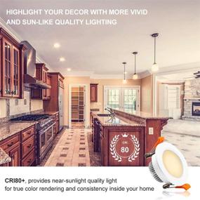 img 3 attached to 💡 Industrial Electrical Dimmable Downlight Equivalent to Recessed Lighting