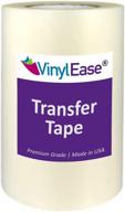 🎵 vinyl ease clear application/transfer tape: 12" x 300' roll for cricut, silhouette, and more - v0801 логотип