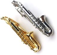 🎷 saxophone musician in silver - zunon instrument logo