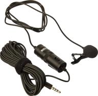 boya m1 lavalier microphone: enhance audio quality for smartphones, dslr cameras, camcorders, pc & more logo