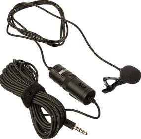img 2 attached to BOYA M1 Lavalier Microphone: Enhance Audio Quality for Smartphones, DSLR Cameras, Camcorders, PC & More