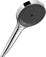 🚿 hansgrohe rainfinity 5-inch handheld shower head, modern 3-spray, intense powderrain and monorain, 2.5 gpm, chrome finish logo