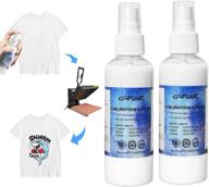 🎨 caplink magic prep sublimation fluid spray: high gloss coating for cotton polyester fabric, perfect for polyester, canvas, and hard surfaces - quick dry and long-lasting finish! (2pcs x 100ml) logo